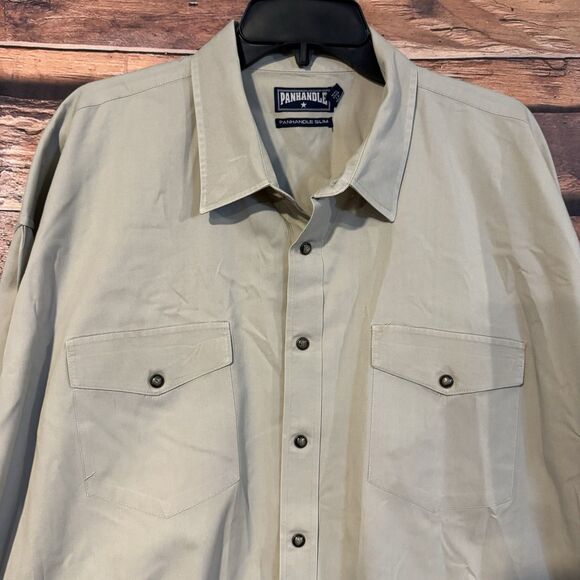 Panhandle Slim XXL Shirt Pearl Snap Western Button Up Long Sleeve Cowboy Ranch - Picture 2 of 9